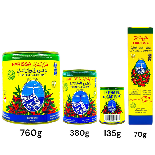 Harisa latas 4 formatos