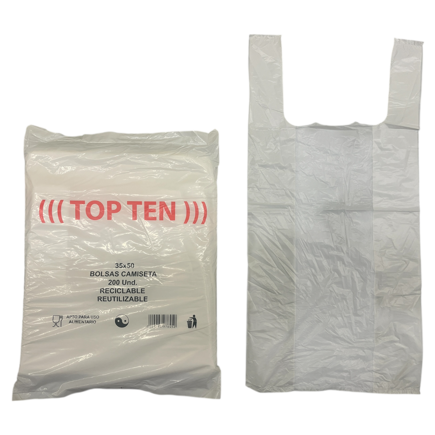 Bolsas blanca con asa
