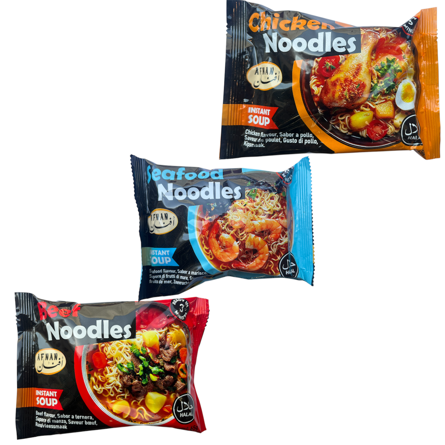 Noodles AFNAN 3 sabores