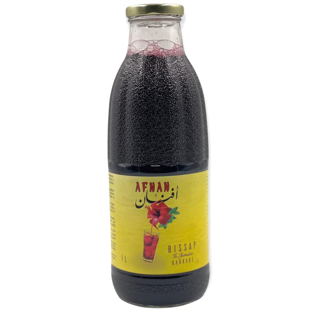 zumos en botella cristal AFNAN 1L 5 frutas