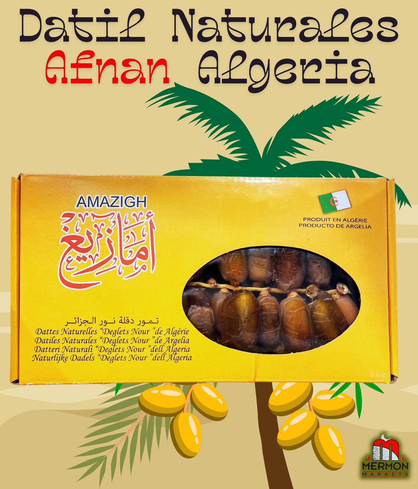 Datil deglet  Argelia rama AMAZIGH 1kg