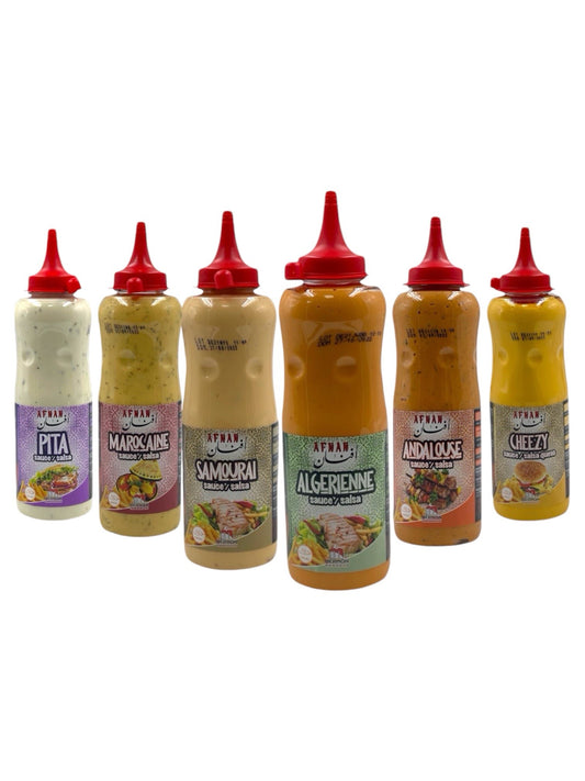 Salsas 500ML afnan 7 sabores